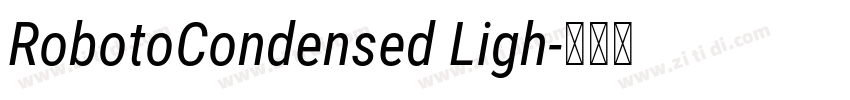 RobotoCondensed Ligh字体转换